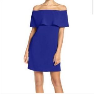 Charles Henry off shoulder dress
